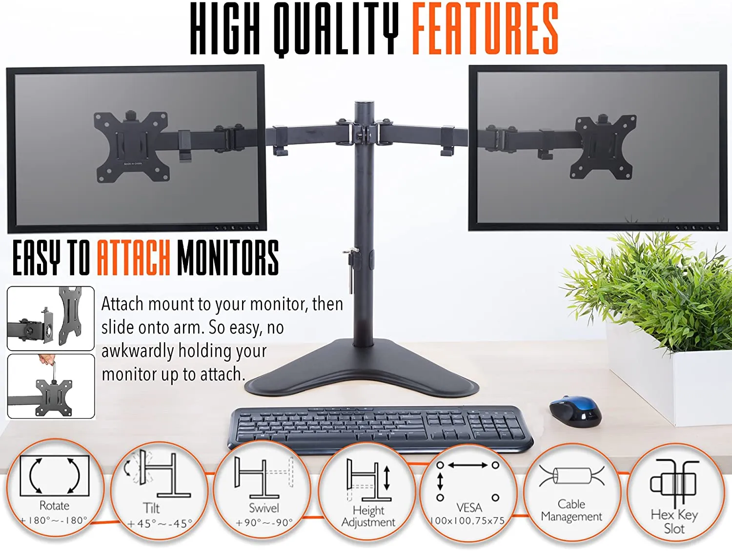 Freestanding Monitor Mounts (2-3 Monitor Options Available)