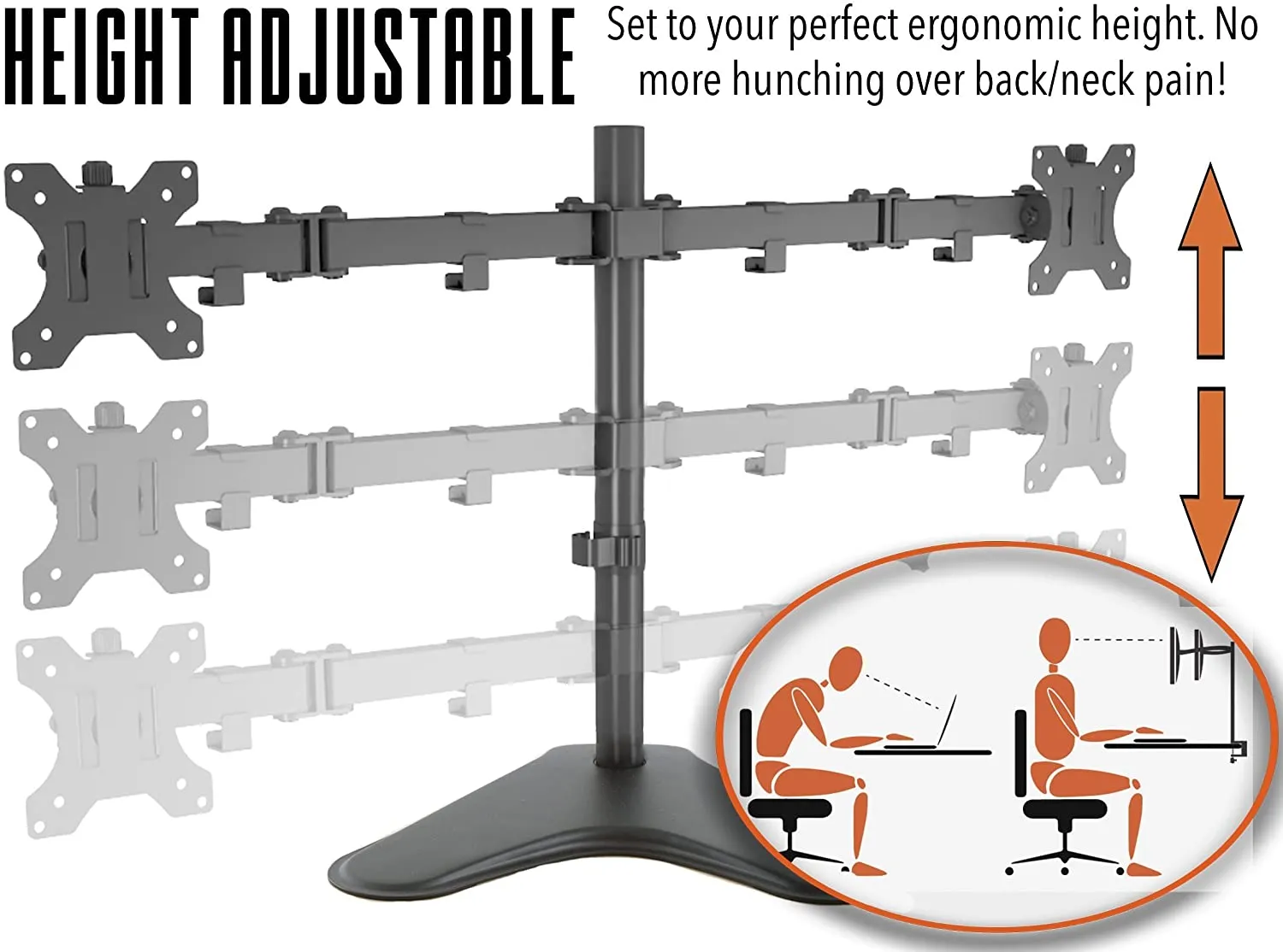 Freestanding Monitor Mounts (2-3 Monitor Options Available)