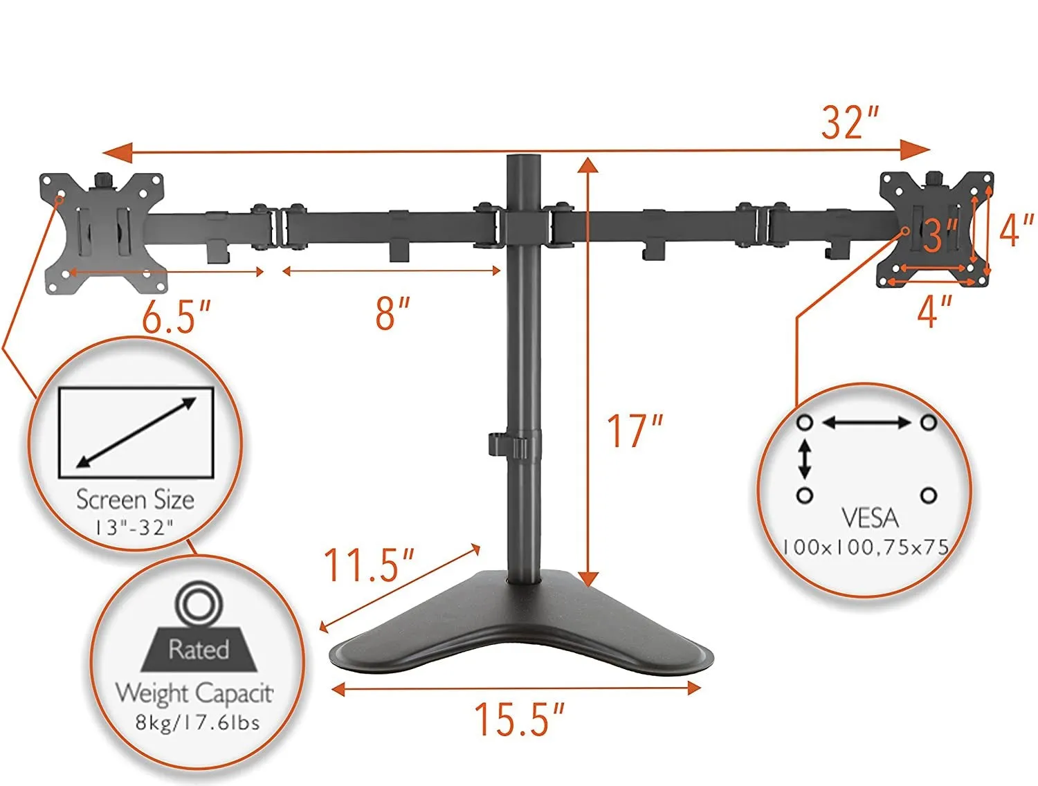 Freestanding Monitor Mounts (2-3 Monitor Options Available)