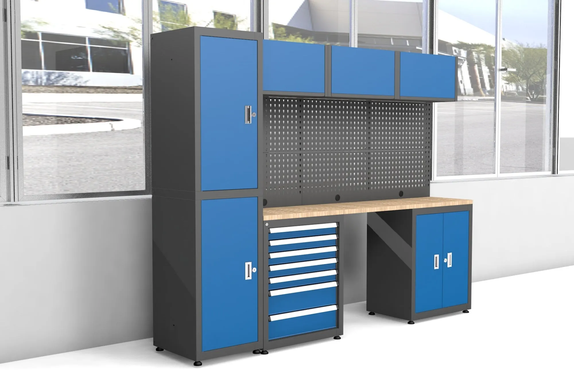 Heavy Duty Ready-to-assemble Steel Garage Storage System 108E