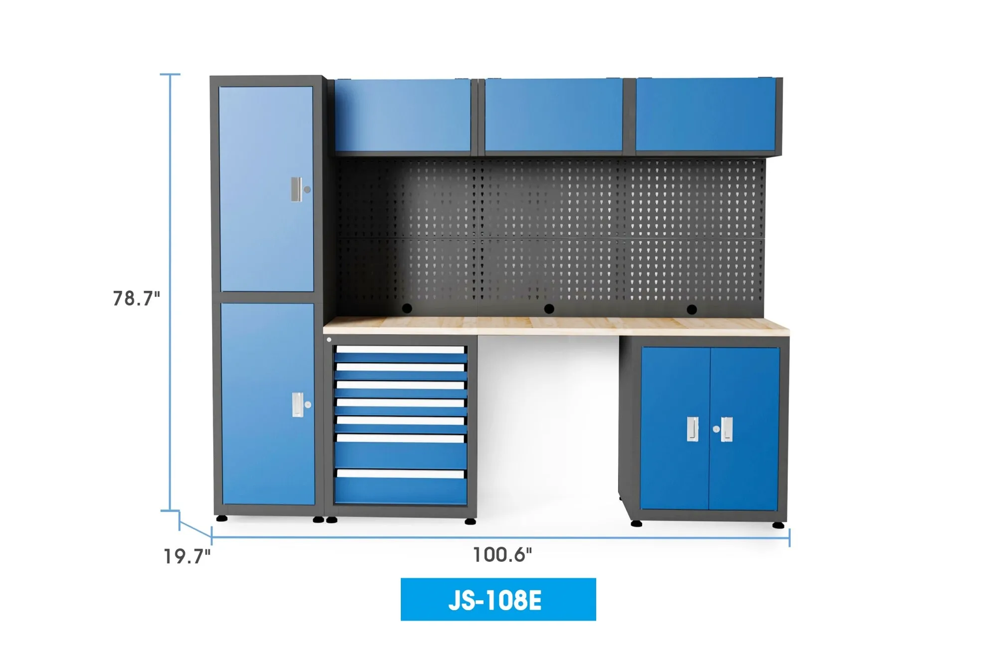 Heavy Duty Ready-to-assemble Steel Garage Storage System 108E