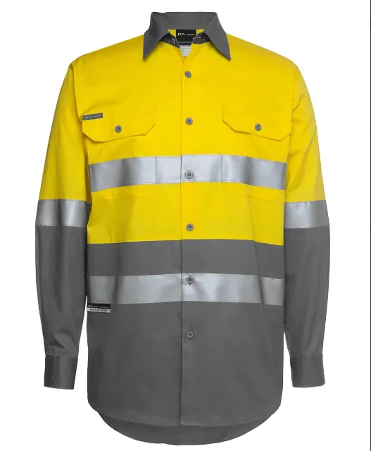 Hi Vis L/S (D N) 150G Work Shirt