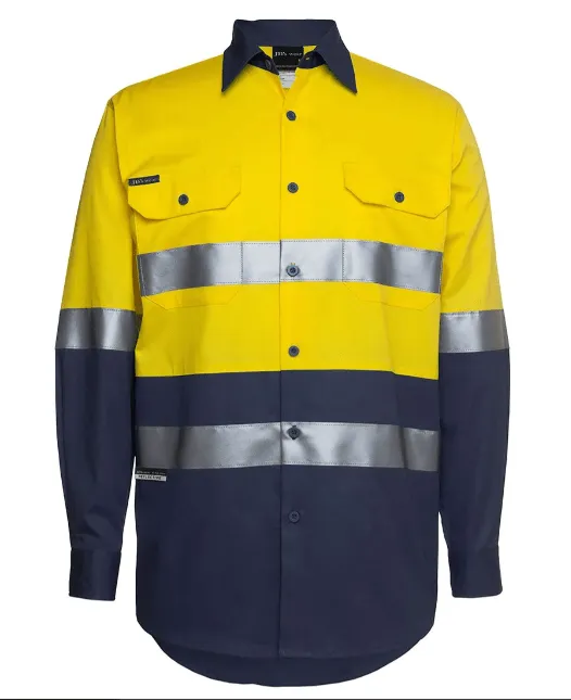 Hi Vis L/S (D N) 150G Work Shirt