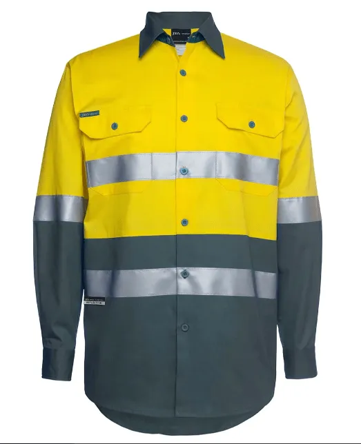 Hi Vis L/S (D N) 150G Work Shirt