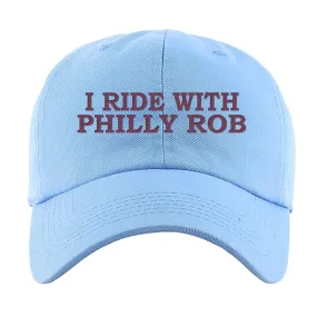 I Ride With Philly Rob Powder Blue Dad Hat | Philadelphia Baseball