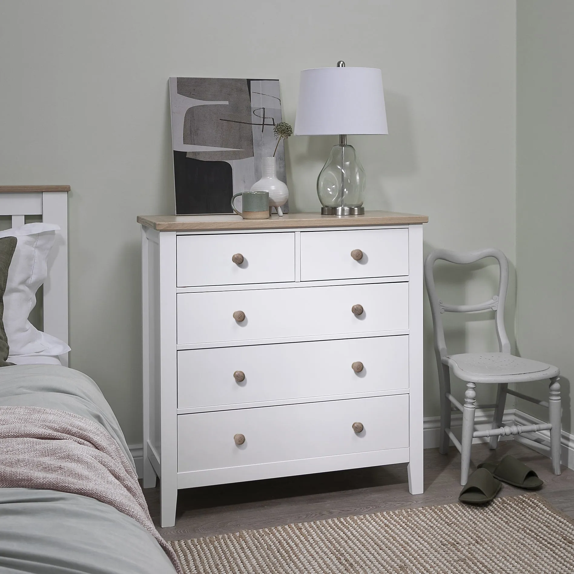 Jäkkvik 2 3 Chest of Drawers in White & Oak