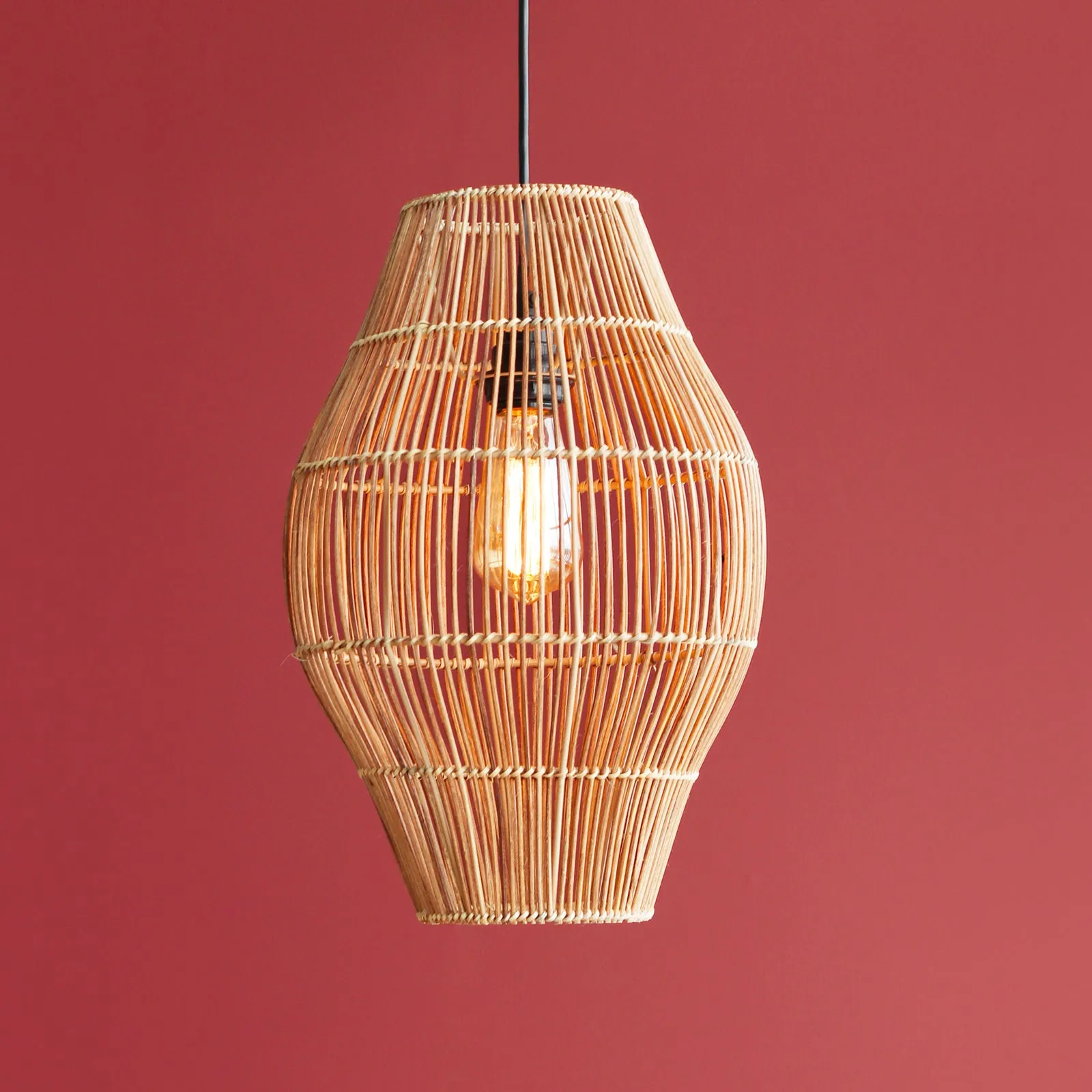 Kaya Small Oval Hanging Lamp