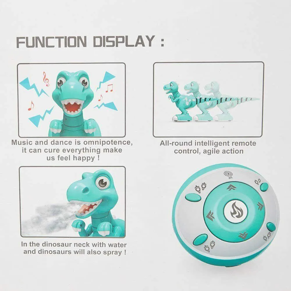 Kids Remote Dinosaur Robot Control Interactive Spraying Water Gift