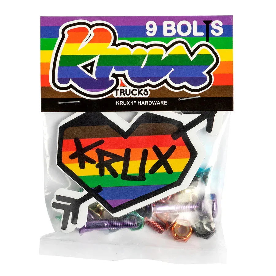 Krux Krome Hardware 1" Phillips - Rainbow