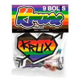 Krux Krome Hardware 1" Phillips - Rainbow