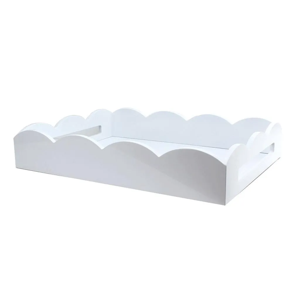 Lacquered Scalloped Tray