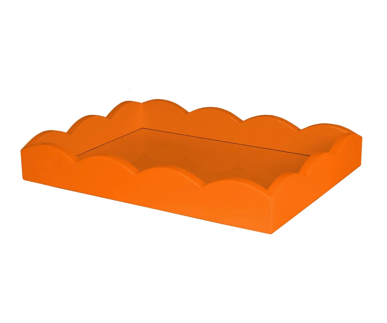 Lacquered Scalloped Tray