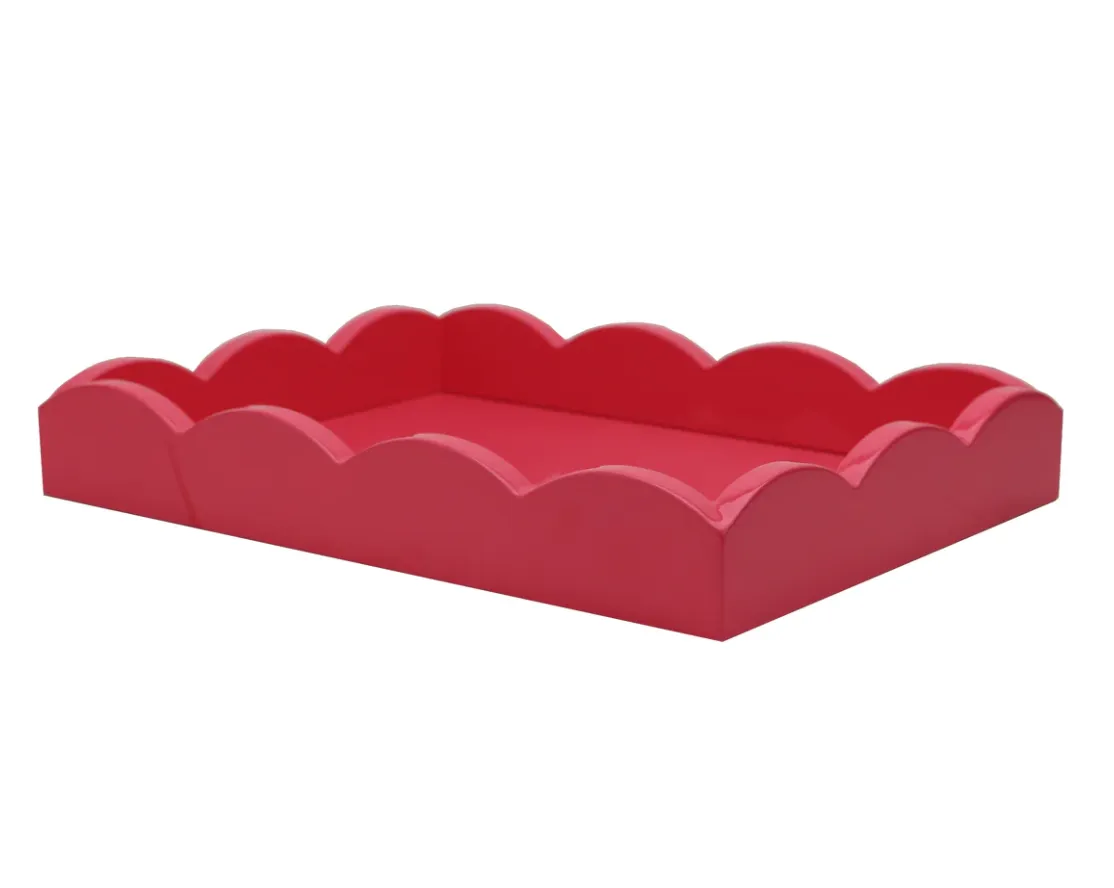 Lacquered Scalloped Tray