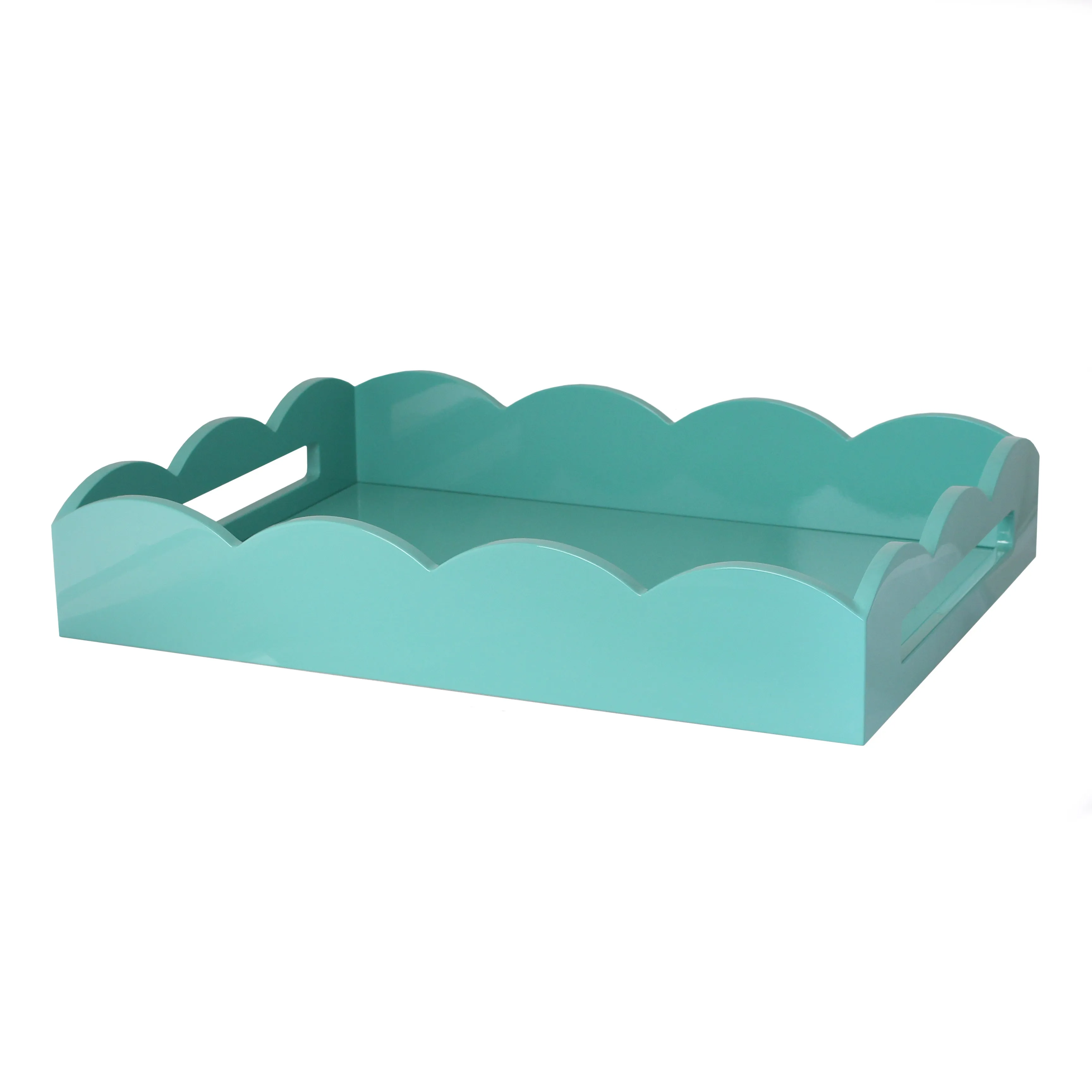 Lacquered Scalloped Tray