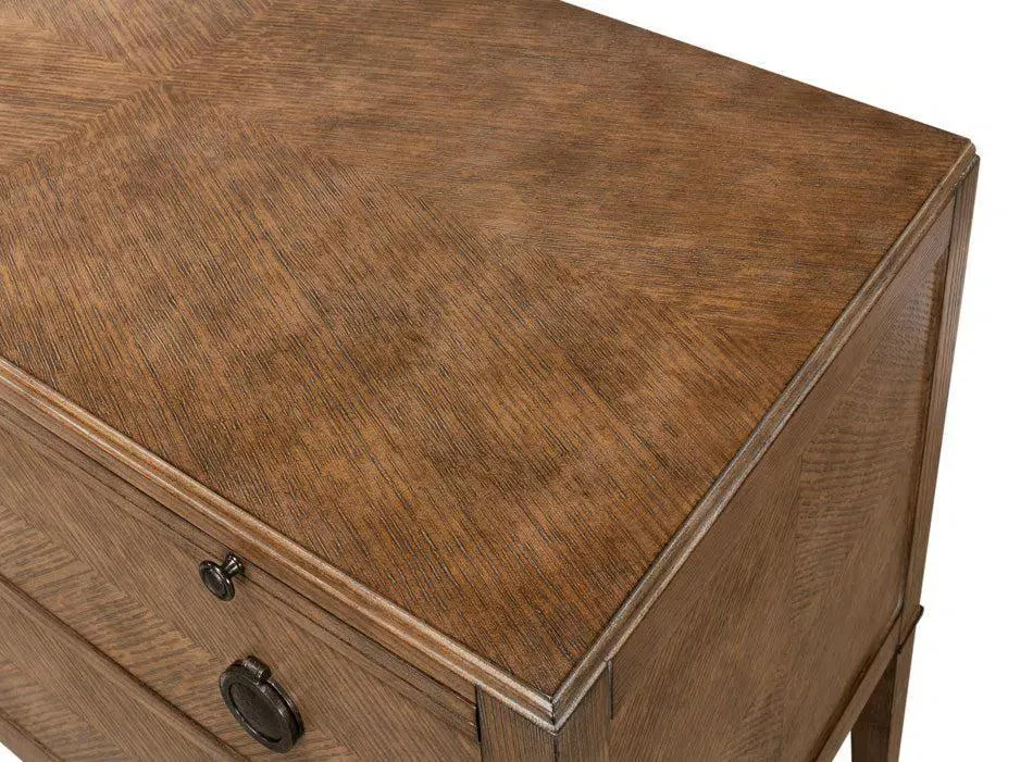 Ladlow Chest Two Drawers Light Mink Finish