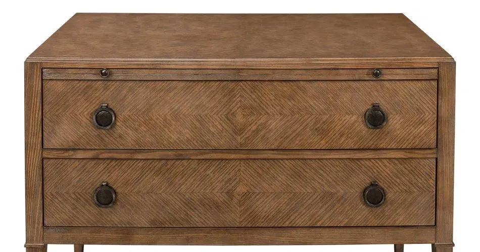 Ladlow Chest Two Drawers Light Mink Finish