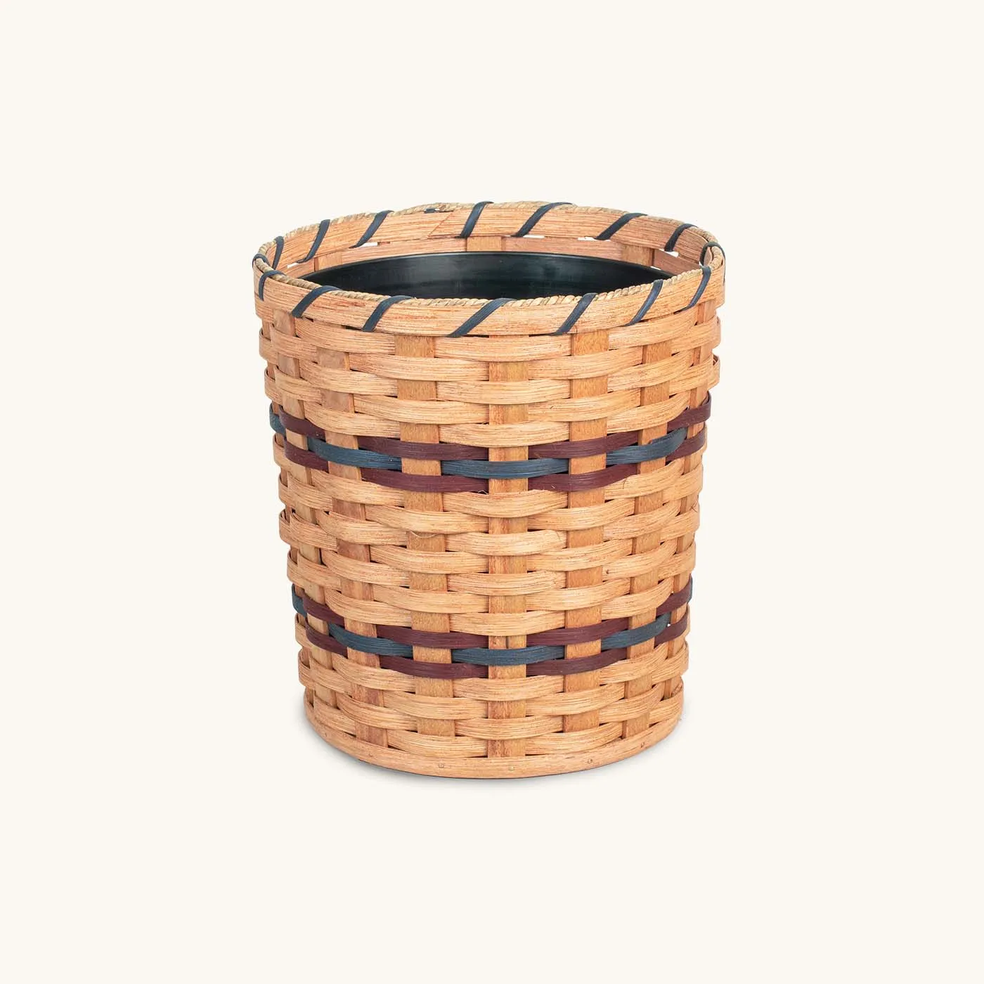 Large Round Basket Planter | Woven Wicker Plant Pot w/Drainage