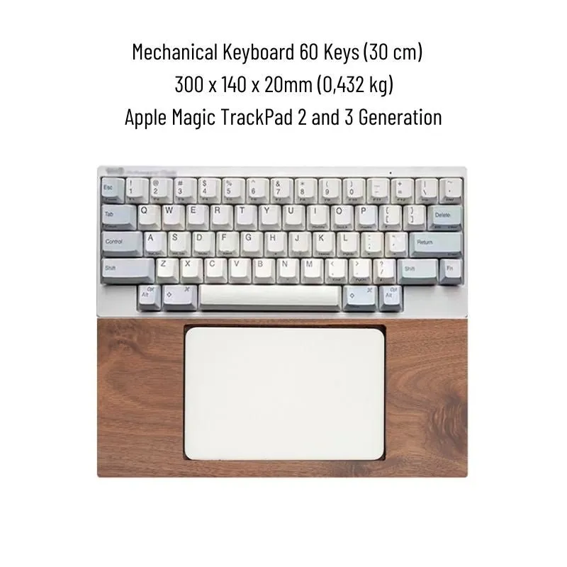 Magic TrackPad Tray for Mechanical Keyboard