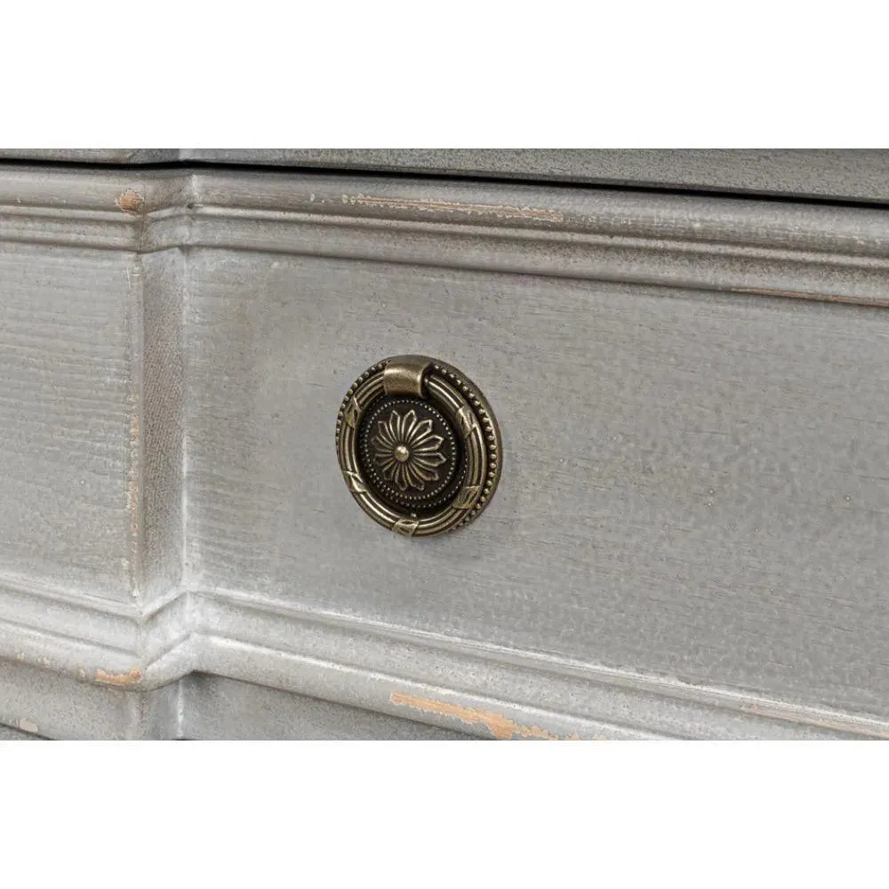 Markey Commode 4 Drawers Chest Grey