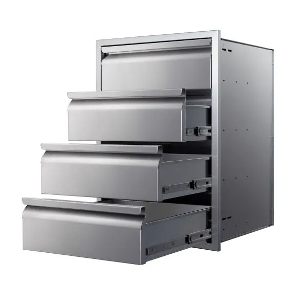 Memphis VGC21DB4 21" Stainless Steel Four Drawer Stack