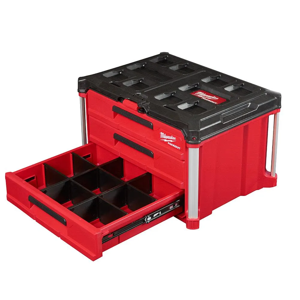 Milwaukee 48-22-8443 PACKOUT 3-Drawer Tool Box