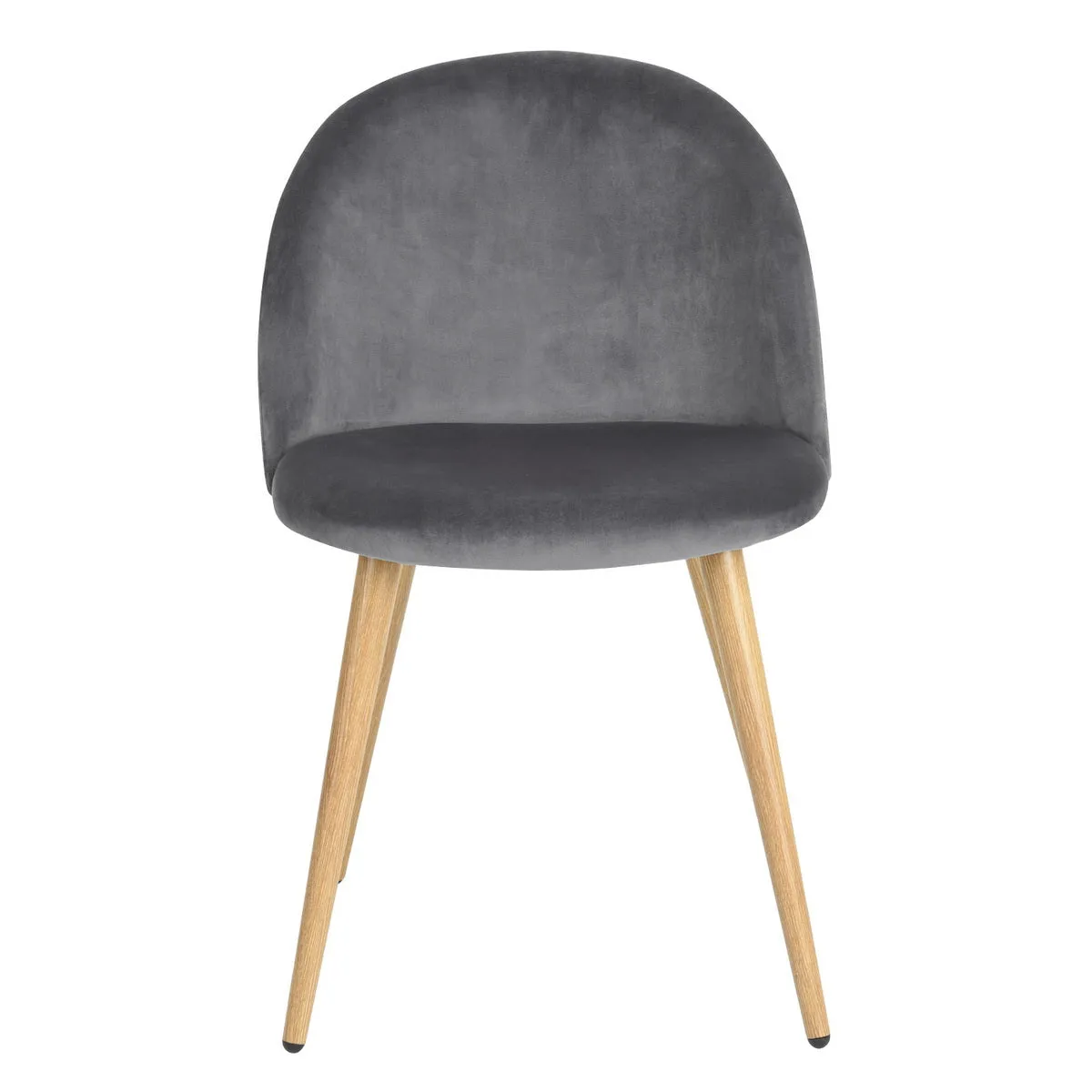 Modern and original velvet dining chair with graphic detail behind the back - ZOMBA