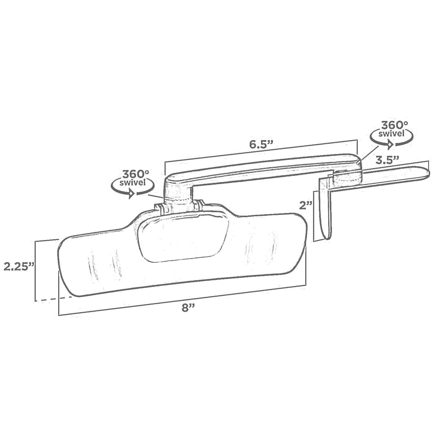 Monitor Mount Document Clip