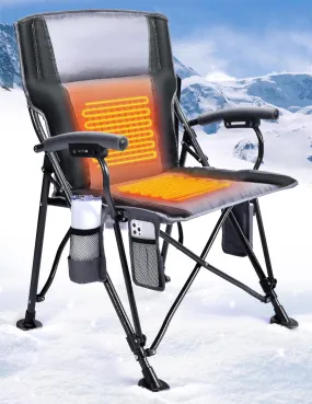 Mpow Heated Camping Chair for Adults, Heats Back and Seat, 3 Heat Levels