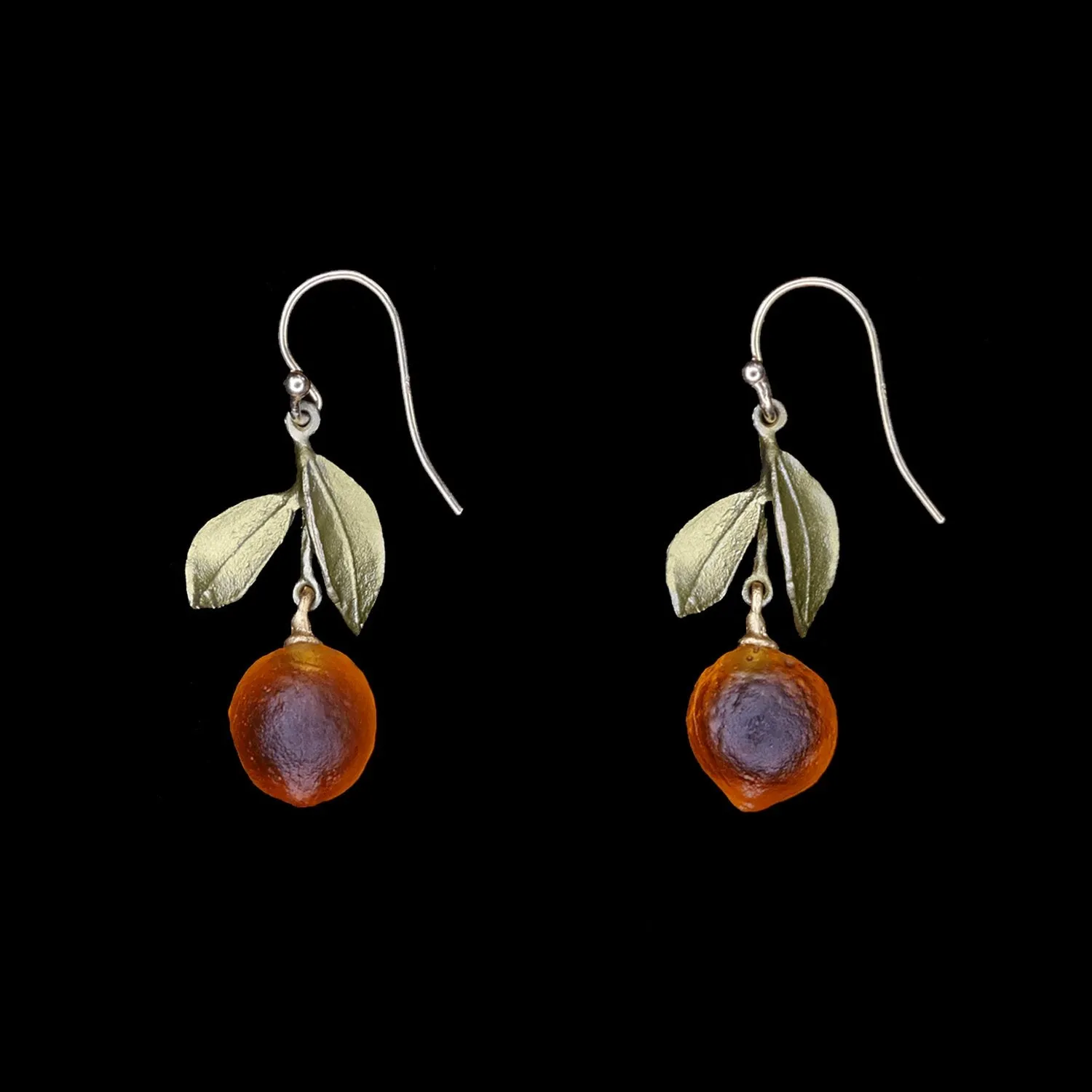 Orange Earrings - Drop Wire