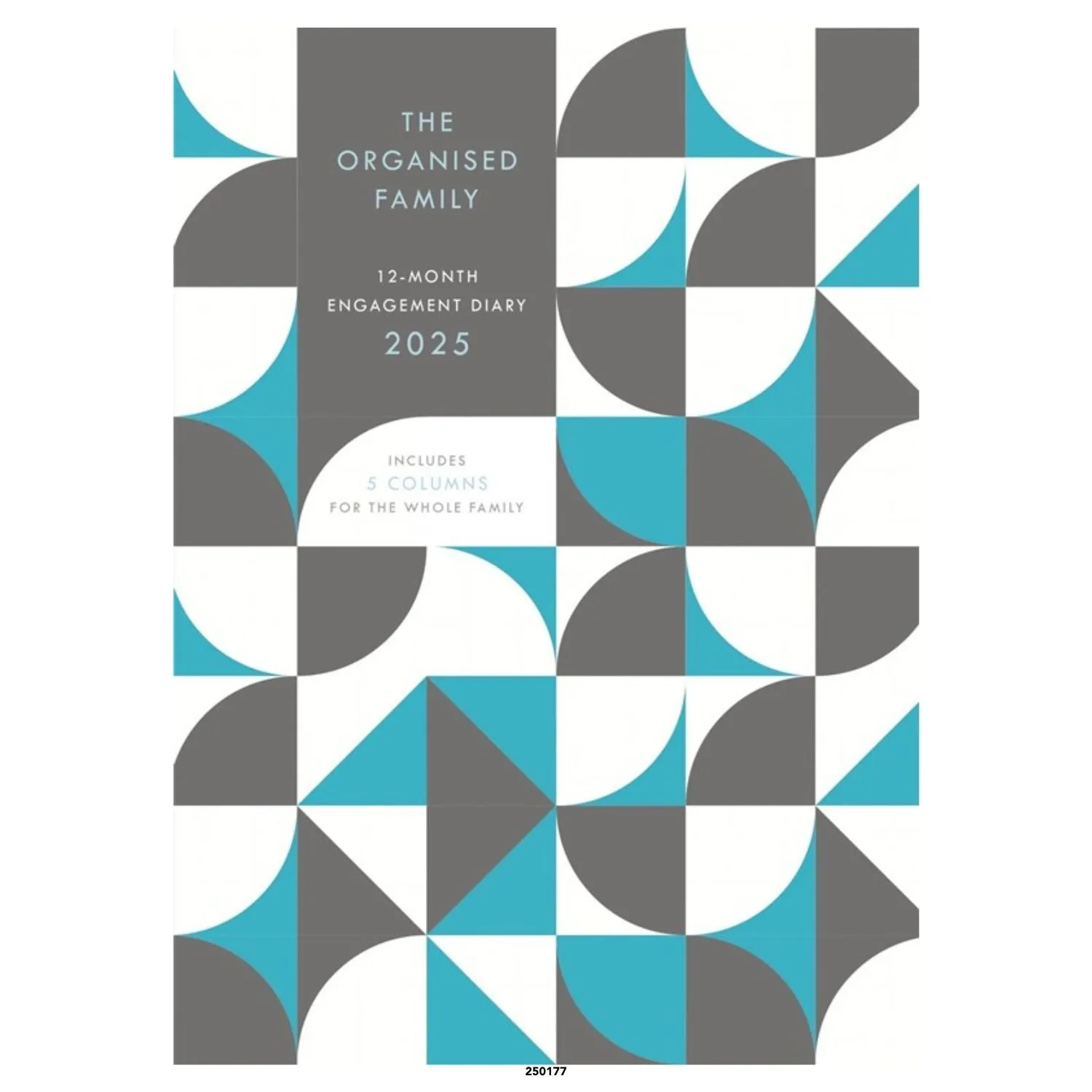 Otter House Organised Family (Geometric) Planner A5 Diary 2025