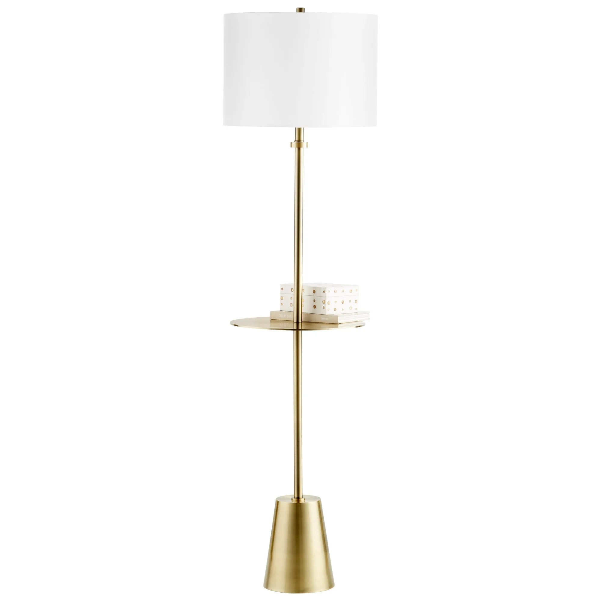 Peplum Floor Lamp | Brass by Cyan