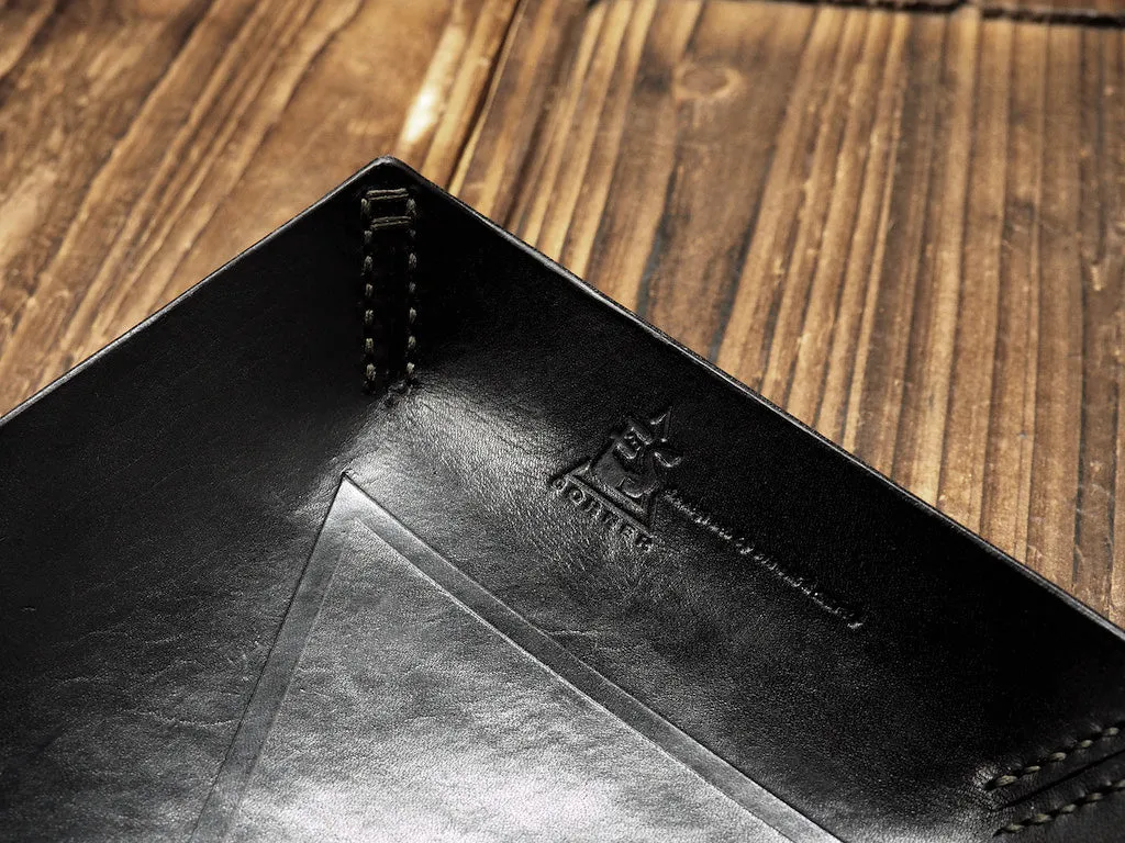 Personalized Leather Valet Tray #Black