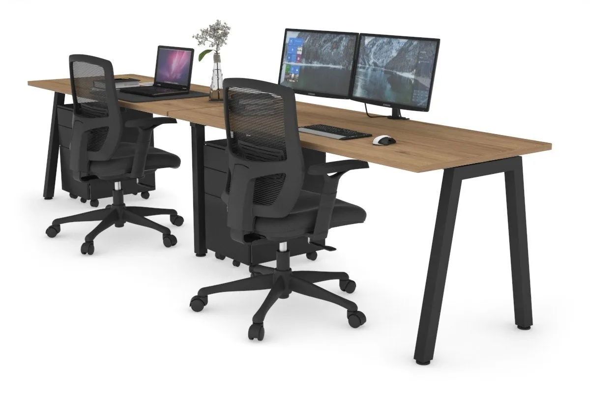 Quadro 2 Person Run Office Workstation [1800L x 700W]