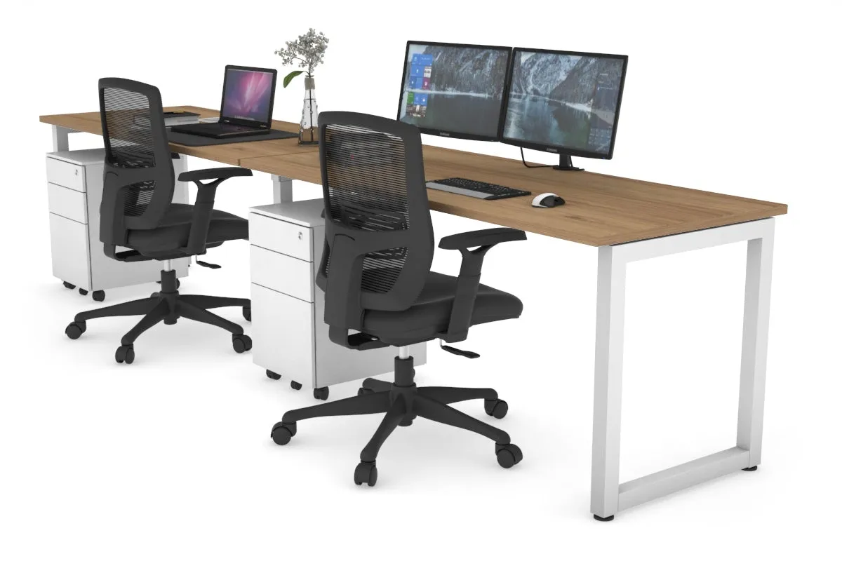 Quadro Loop Legs 2 Person Run Office Workstation [1400L x 700W]