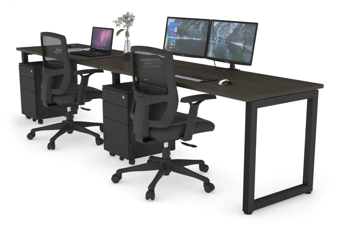 Quadro Loop Legs 2 Person Run Office Workstation [1400L x 700W]