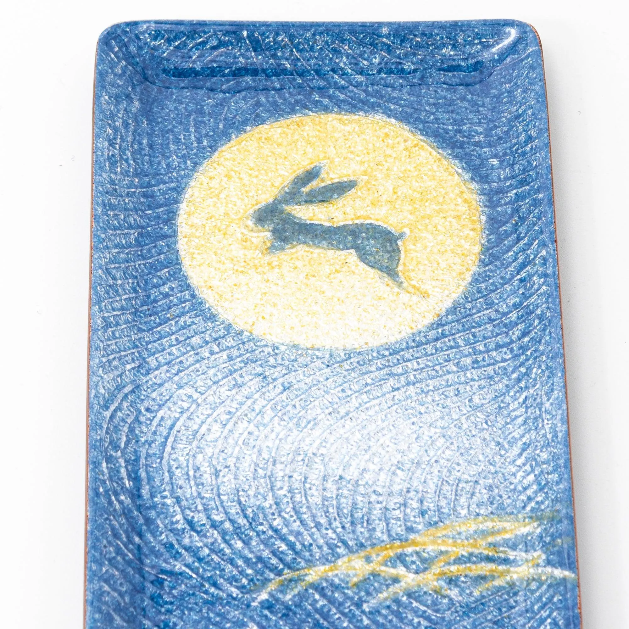 Rabbit Under Moon Shippo Ware Slim Pen Tray