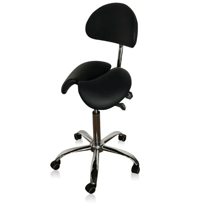 Saddle Style Split Seat Ergonomic Saddle Chair or Stool