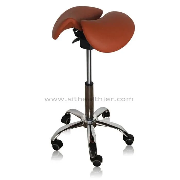 Saddle Style Split Seat Ergonomic Saddle Chair or Stool