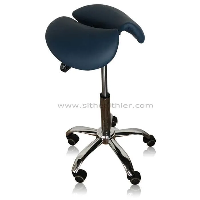 Saddle Style Split Seat Ergonomic Saddle Chair or Stool