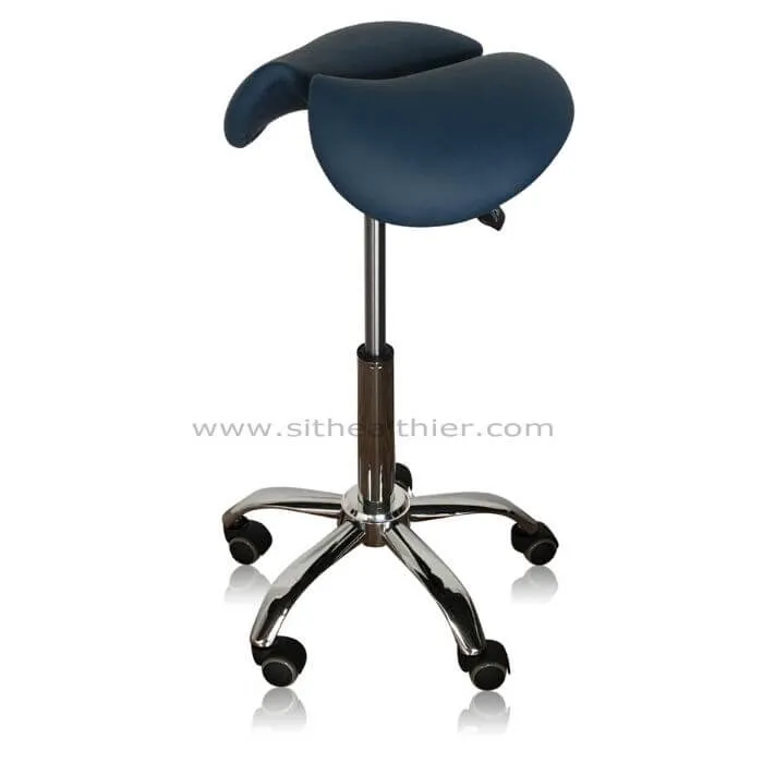 Saddle Style Split Seat Ergonomic Saddle Chair or Stool