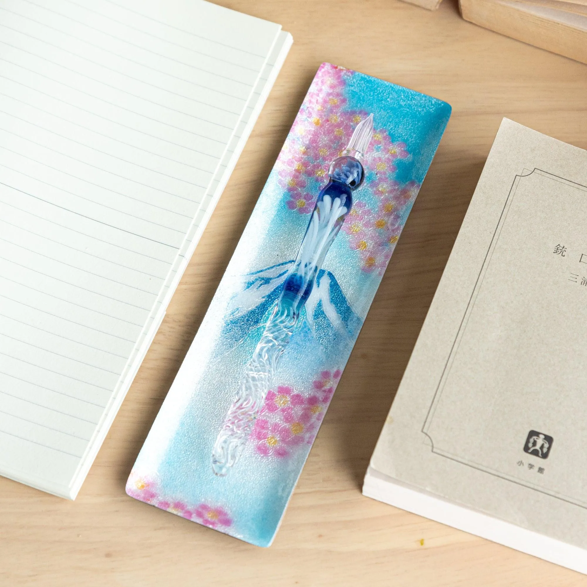 Sakura and Fuji Shippo Ware Slim Pen Tray