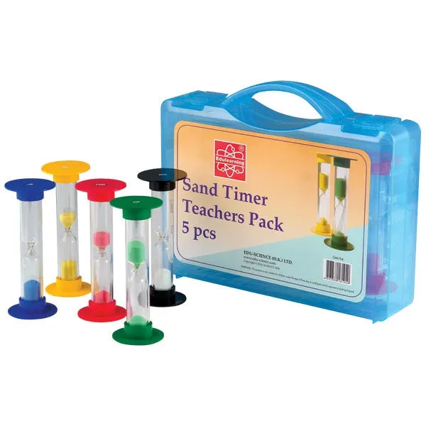 Sand Timer Teacher's Pack 5pc (18cm high)