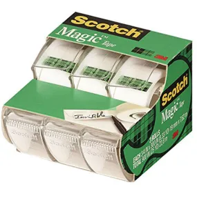 SCOTCH - Magic Transparent Tape 3/4" x 300" - 3 Pack