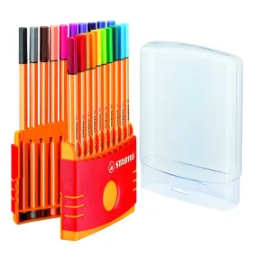 STABILO point 88 Fineliner Pen Colourparade Set of 20