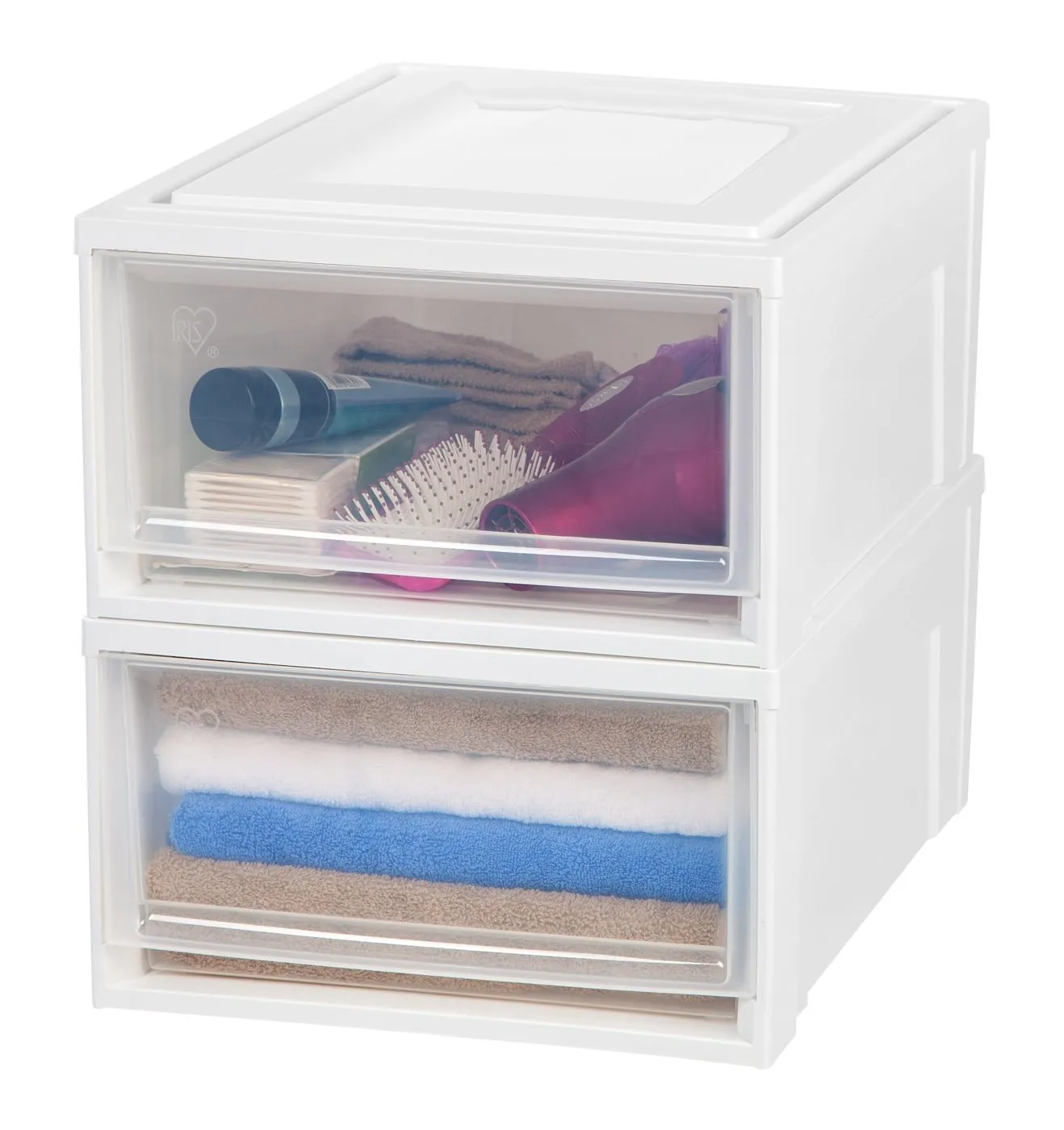 Stacking Storage with Drawer - 30.9 QT