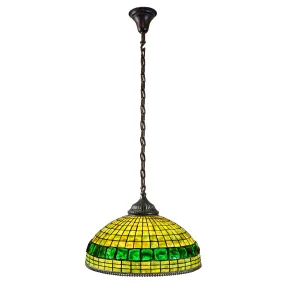 Tiffany Studios New York "Belted Turtleback" Chandelier