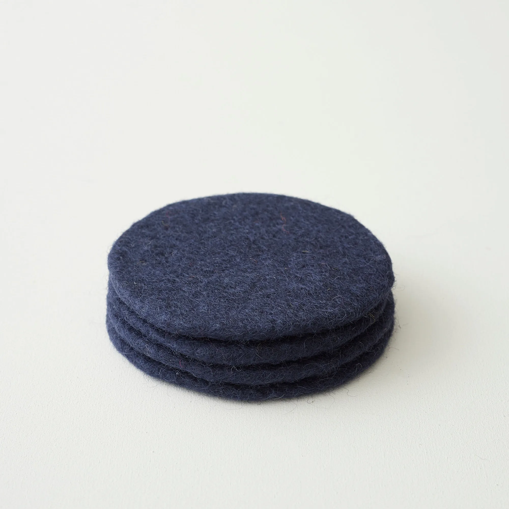 TOLA Felt Flat Coasters 12cm 4pc Set (WS)