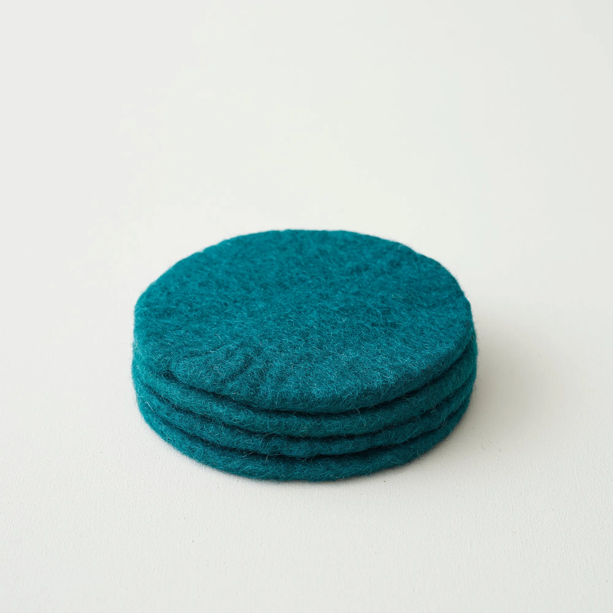 TOLA Felt Flat Coasters 12cm 4pc Set (WS)