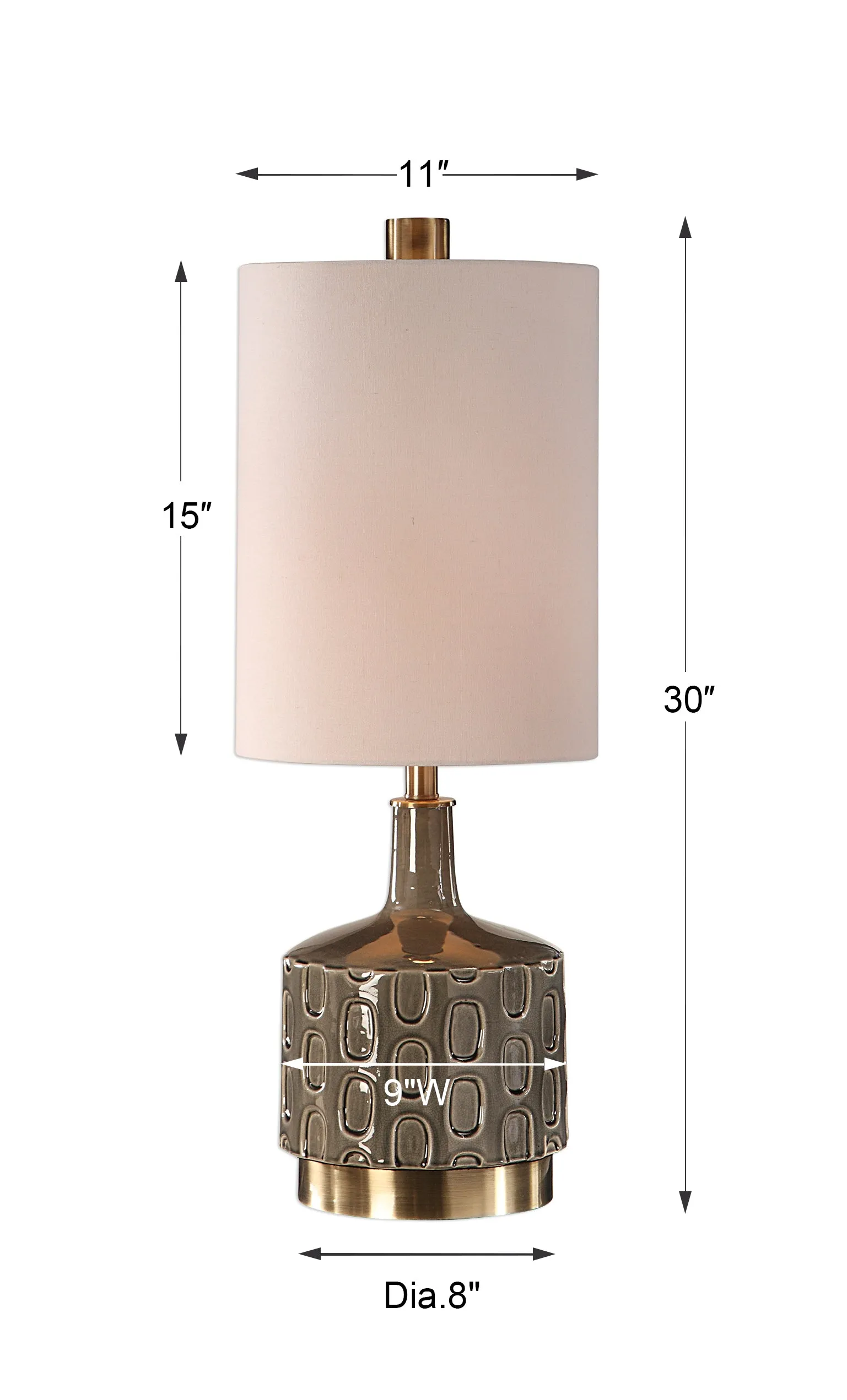 Uttermost Darrin Gray Table Lamp