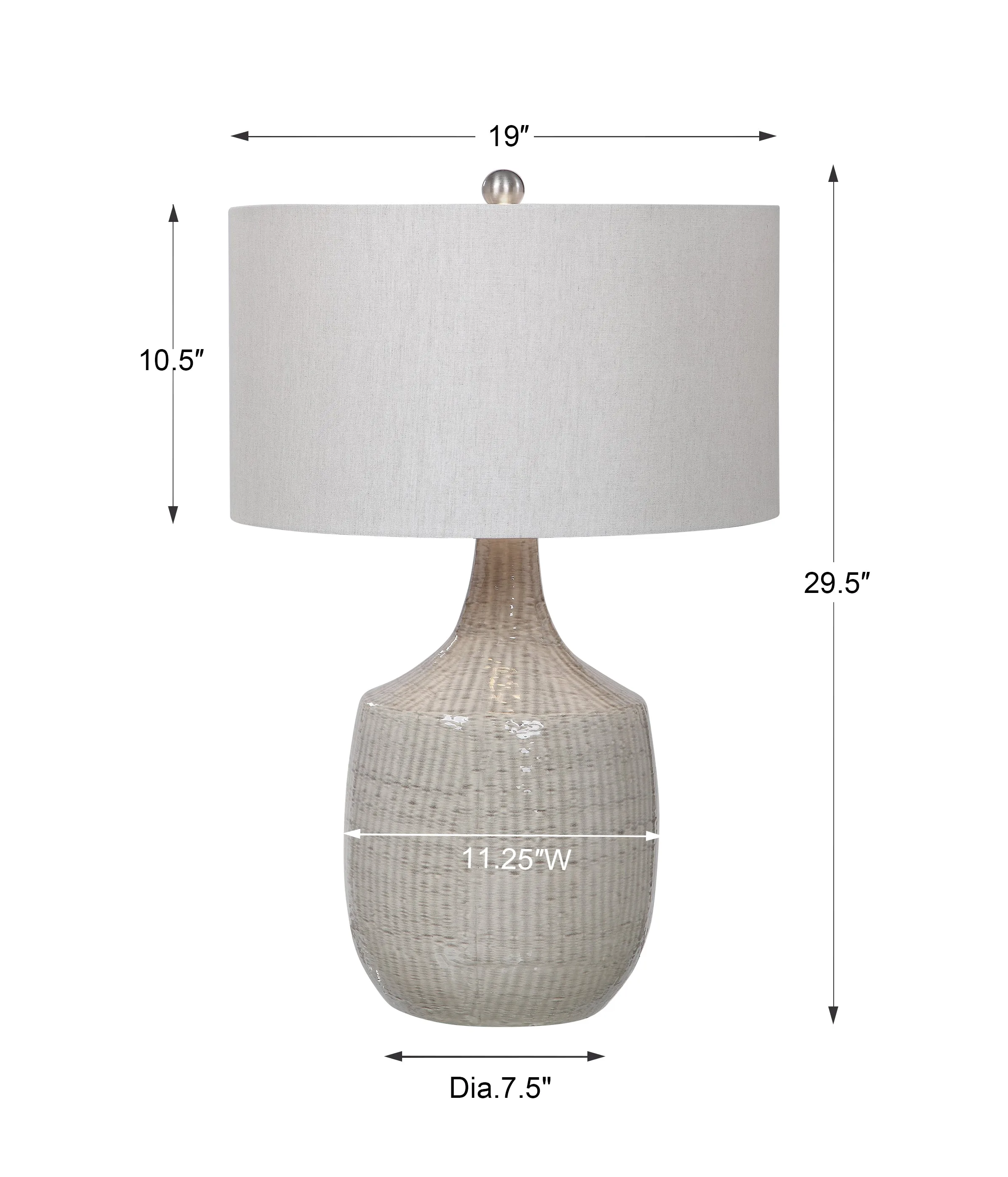 Uttermost Felipe Gray Table Lamp